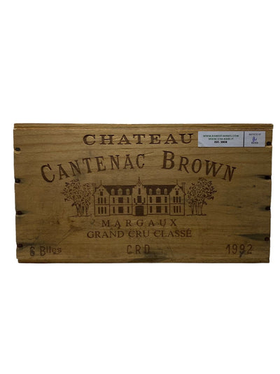 6x Chateau Cantenac Brown - 1992 - Margaux - Seltenste Weine