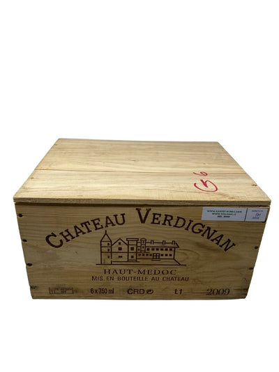 6x Chateau Verdignan - 2009 - Haut Medoc - Seltenste Weine