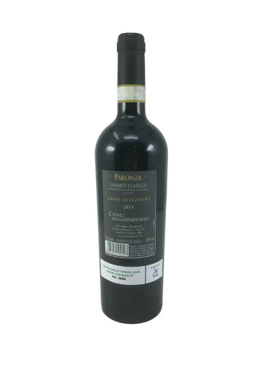 Chianti Classico Gran Selezione "Paronza" - 2018 - Casale dello Sparviero - Raritätenweine