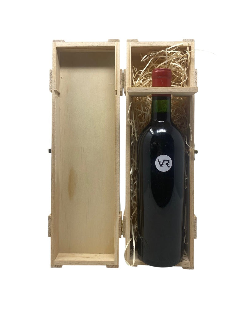 Holzgeschenkbox für 1 Flasche (leer) - Rarest Wines